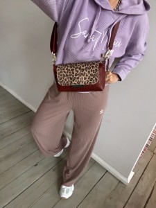 MiniMini Clap Lazy Braided + Leopard III Beige Nubuck 