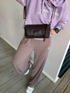 MiniMini Clap Leopard I Choco Nubuck 