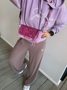 MiniMini Clap Lila Suede + Fuchsia Dotty Nubuck 