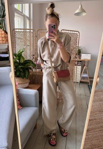MiniMini Clap Leopard II Camel Suede + Burgundy Korodo 