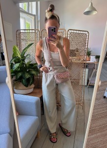 Mini Lola Nude + Leopard IV Pink Nubuck 