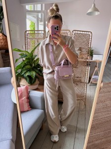 Bigger Pocket Pale Pink + Leopard II Pigi Suede 