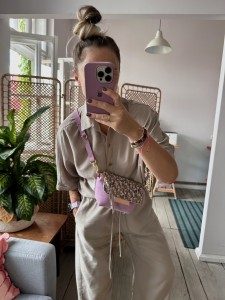 Mini Lola Lila Suede + Floral