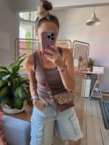 Mini Lola Milk Choco Bubbles + Leopard IV Beige Nubuck 