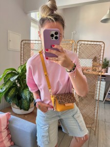 Mini Lola Mustard + Leopard IV Siena Suede 