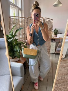 Lola Long Sage + Honey Croco II