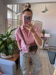 Traveller 2 v. classic Choco II Croco + Black + Leopard IV Tobacco Suede