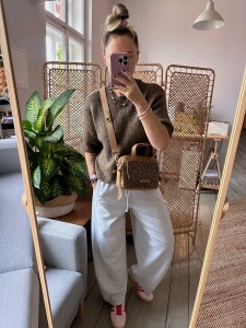 Bigger Pocket Coffee + Leopard I Camel Suede