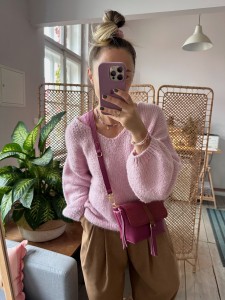 Mid Lola Dahlia + Burgundy Korodo