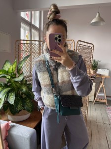 Mid Lola Petrol + Leopard I Graphite Nubuck