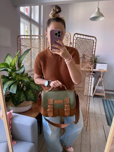 In My Pockets Midi Bosco + Croco II Brown