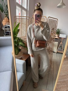 Mid Lola Pocket Twotone Brown Croco