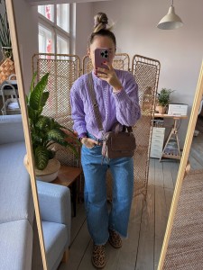 Bigger Pocket Taupe Croco II