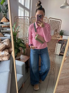 Mobiler Olive + Beige Bubbles