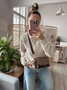 MiniMini Clap Dark Choco Lazy Braided + Leopard III Taupe Nubuck 