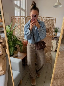 Mid Lola Full Lazy Braided Choco Nubuck 