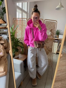 Mid Lola Full Taupe Vintage Bubbles 