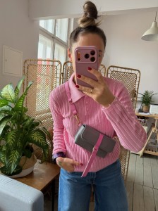 Mobiler Light Grey + Bubble Gum + Wallet