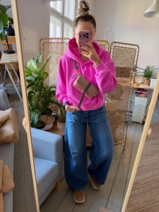 Mobiler Pink Elephant + Olive Bubbles + Wallet