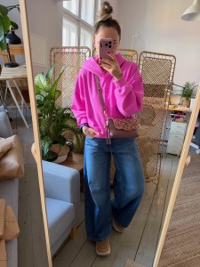 MiniMini Clap Brownrose Korodo + Leopard IV Pink Nubuck