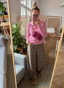 Mobiler Fuchsia Paisley Nubuck + Bubble Gum + Wallet