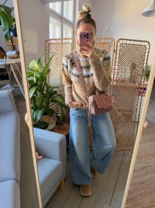 Bigger Pocket Nude + Leopard IV Pink Nubuck