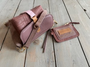 Mid Lola Full Taupe Bubbles Vintage + Milk Choco Croco II + Balsamic + Wallet