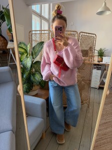 Mobiler Flirt + Leopard IV Red Nubuck + Wallet