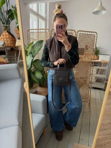 Sachet Clap Leopard I Graphite Nubuck + Lava