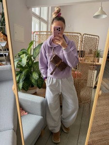 Mobiler Taupe Bubbles + Siena Leopard IV Suede