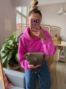 Mini Lola Wavy Beige Suede