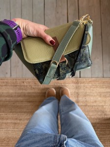 Mid Lola Full Sage + Green Snake + Olive + Wallet