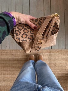 Mid Lola Full Beige + Leopard IV Cream Nubuck