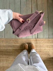 Mini Lola Two Wavy BrownRose Suede