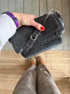 Mid Lola Full Two Wavy Creck Grey Suede + Wallet
