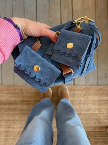 Mid Lola Full Baltic Suede + Headphone Case + Card Holder