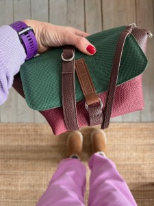 Mid Lola Full Sequoia + Burgundy Bubbles + Emerald Korodo