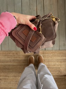 Mid Lola Full Taupe Bubbles Vintage + Wallet