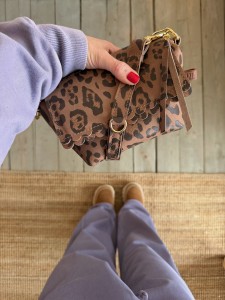 Mini Lola Two Wavy Leopard IV Taupe Nubuck