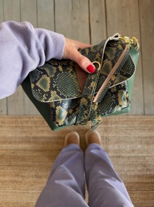 Mid Lola Full Emerald Bubbles + Green Snake