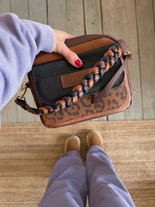 Pocketer Sequoia + Black + Walnut + Leopard IV Suede