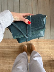 Mini Lola Two Wavy Petrol + Emerald Suede