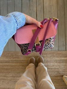 Mid Lola Full Dahlia + Leopard I Beige Nubuck + Pink Korodo