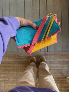 Mid Lola Full Two Wavy Candy Pink + Mustard + Turquoise Suede