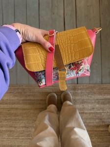 Mid Lola Full Candy Pink + Mosaic + Honey Croco II