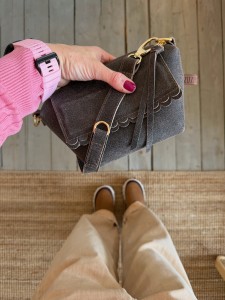 Mini Lola Two Wavy Creck Grey Suede