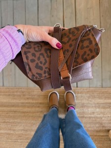 Mid Lola Full Deep Burgundy + Taupe Croco II + Leopard IV Siena Suede + Wallet