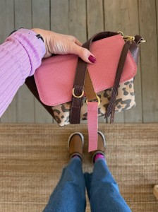 Mid Lola Full Deep Burgundy + Pink Korodo + Leopard IV Cream Nubuck