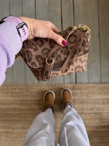 Mini Lola Leopard IV Taupe Nubuck