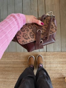 Mid Lola Full Sequoia + Lazy Braided Dark Choco + Leopard IV Taupe Suede + Wallet